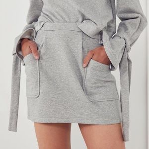 Urban Outfitters J.O.A. Los Angeles sweatshirt knit gray mini skirt